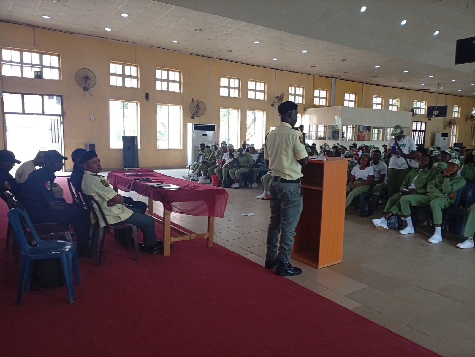 You are currently viewing TRACE AGBARA DIVISION LECTURES 280 NYSC MEMBERS AT CRAWFORD UNIVERSITY, IGBESA ON BEST ROAD SAFETY PRACTICES, CONSEQUENCES AND EFFECT OF DRUG ABUSE ON ROAD SAFETY.