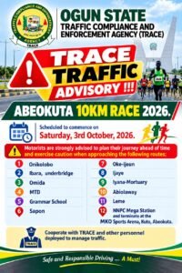Read more about the article TRACE TRAFFIC ADVISORY !!!